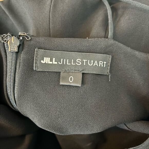 Jill Jill Stuart Plunge Sweetheart Gown Black Maxi Dress Sz. 0 Minimalist Classy - Picture 8 of 16